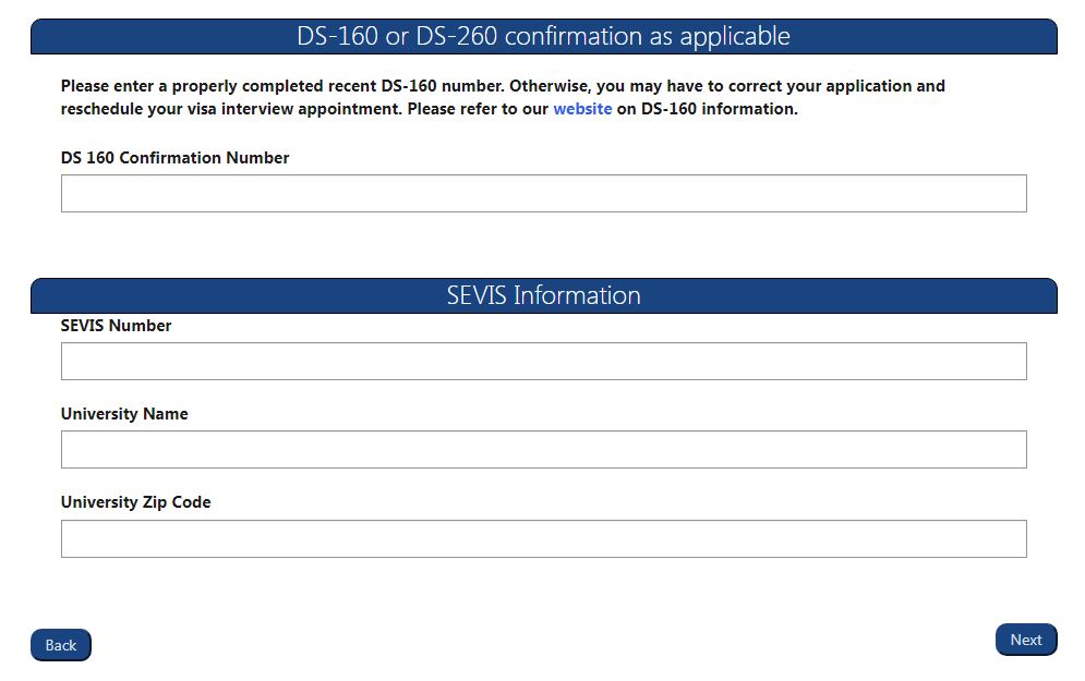 F1 Visa Exchange Visitor Number