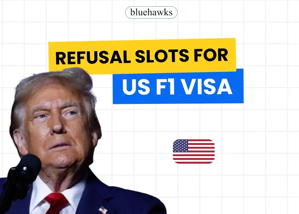 refusal slots for us visa f1 2024