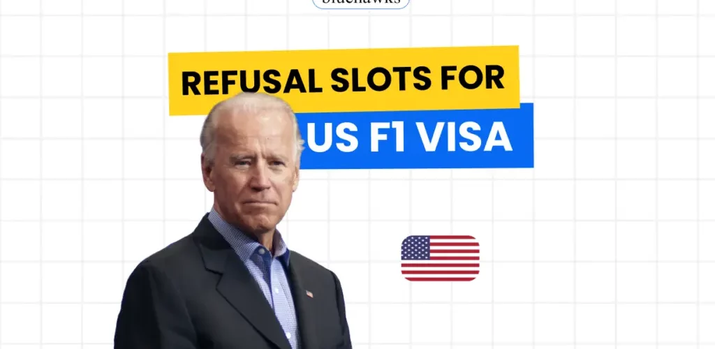 refusal slots for us visa f1 2024