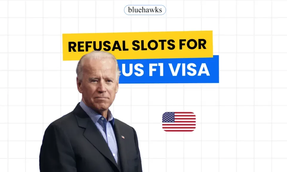 refusal slots for us visa f1 2024